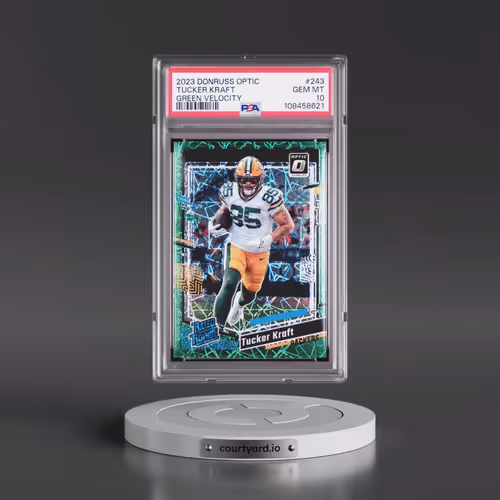 2023 Panini Donruss Optic #243 Tucker Kraft - Green Velocity (PSA 10 GEM MINT)