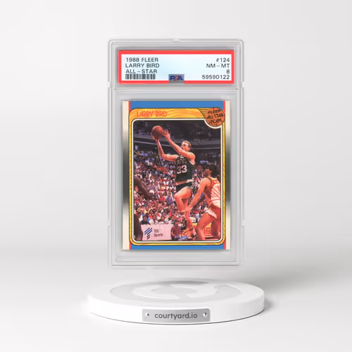 1988 Fleer #124 Larry Bird - All-Star (PSA 8 NM-MT)