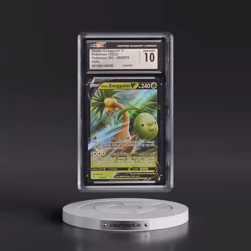 2022 Pokémon GO #005/078 Alolan Exeggutor V - Holo (CGC 10 GEM MINT)