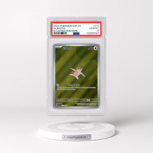2024 Pokémon Ssp EN-Surging Sparks #212 Slakoth - Illustration Rare (PSA 10 GEM MINT)