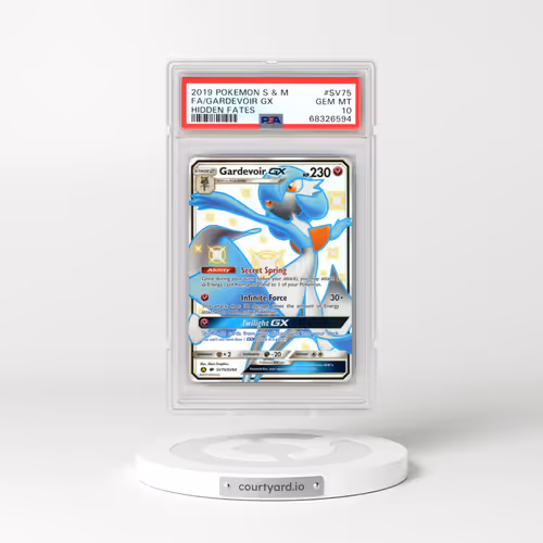 2019 Pokémon Sun & Moon Hidden Fates #SV75 Gardevoir GX - Holo Full Art (PSA 10 GEM MINT)