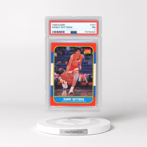 1986 Fleer #127 Randy Wittman (PSA 7 NM)