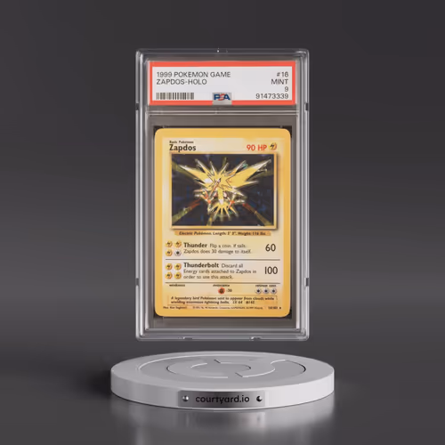 1999 Pokémon Game #16 Zapdos - Holo (PSA 9 MINT)