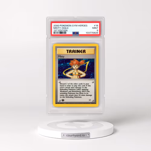 2000 Pokémon Gym Heroes #18 Misty - 1st Edition Holo (PSA 9 MINT)