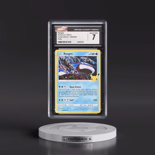 2021 Celebrations #003/025 Kyogre - Holo (CGC 7 NM)