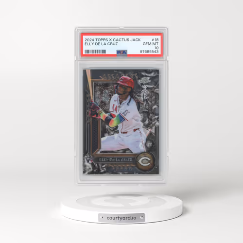 2024 Topps Cosmic Chrome X Cactus Jack #18 Elly de La Cruz (PSA 10 GEM MINT)