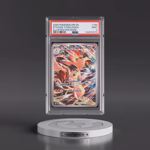 2025 Pokémon Dri EN-Destined Rivals #190 Ethan's Typhlosion - Illustration Rare (PSA 9 MINT)