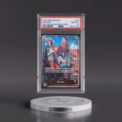 2025 One Piece Promos #001 Shanks - PSA Magazine Exclusive (PSA 10 GEM MINT)
