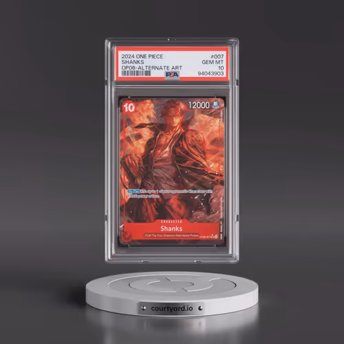 2024 One Piece OP06-Wings of the Captain #007 Shanks - Alternate Art (PSA 10 GEM MINT)