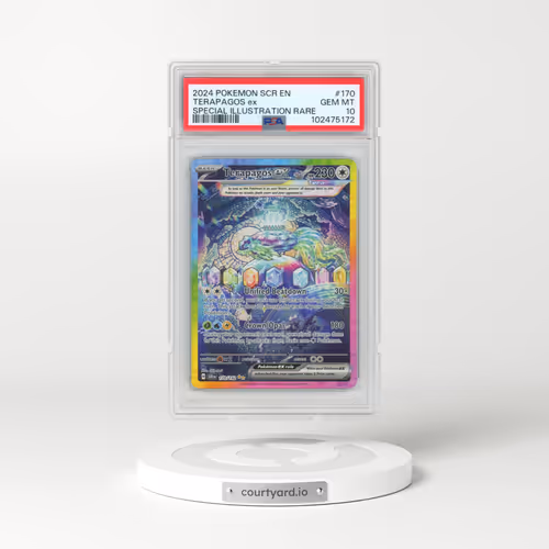 2024 Pokémon Scr EN-Stellar Crown #170 Terapagos EX - Holo Special Illustration Rare (PSA 10 GEM MINT)