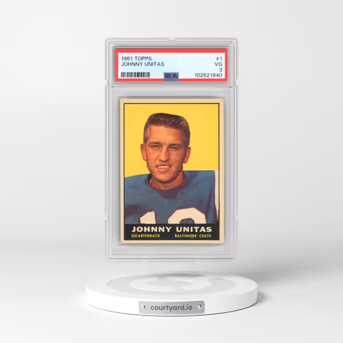 1961 Topps #1 Johnny Unitas (PSA 3 VG)