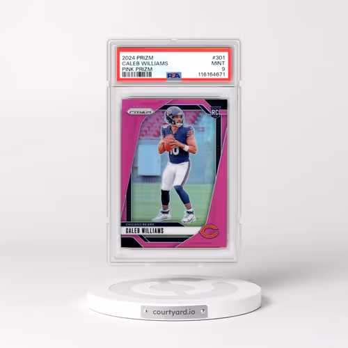 2024 Panini Prizm #301 Caleb Williams - Pink Prizm (PSA 9 MINT)