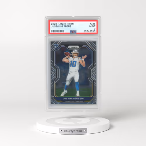2020 Panini Prizm #325 Justin Herbert (PSA 9 MINT)