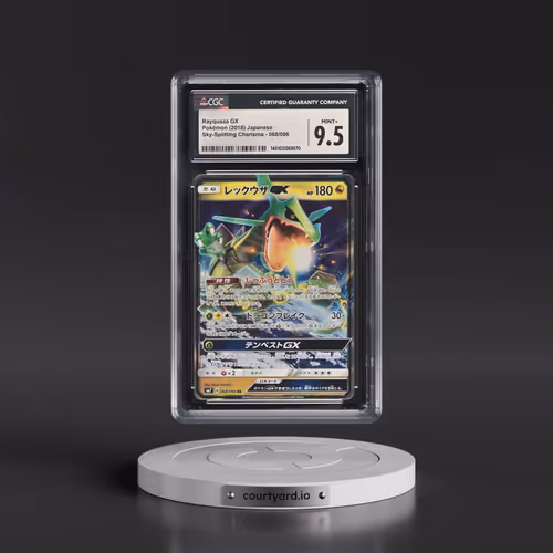 2018 Sky-Splitting Charisma #068/096 Rayquaza GX - Holo (CGC 9.5 MINT+)