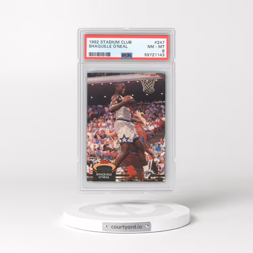 1992 Stadium Club #247 Shaquille O'Neal (PSA 8 NM-MT)