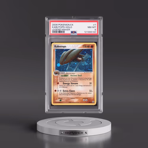 2006 Pokémon EX Legend Maker #7 Kabutops - Holo (PSA 8 NM-MT)