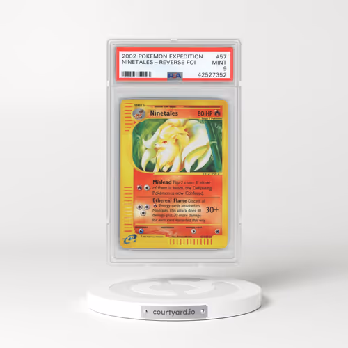 2002 Pokémon Expedition #57 Ninetales - Reverse Foil (PSA 9 MINT)