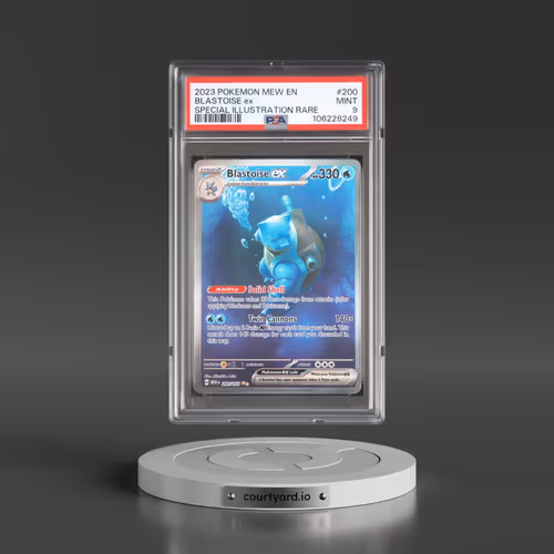 2023 Pokémon Mew EN-151 #200 Blastoise EX - Holo Special Illustration Rare (PSA 9 MINT)
