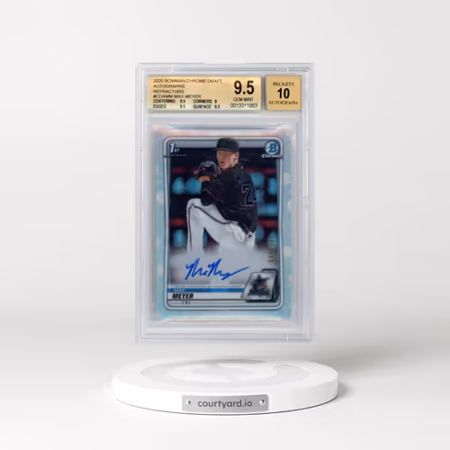2020 Bowman Draft Chrome Draft Picks Autographs #CDAMM Max Meyer - Refractor (BGS 9.5 GEM MINT)