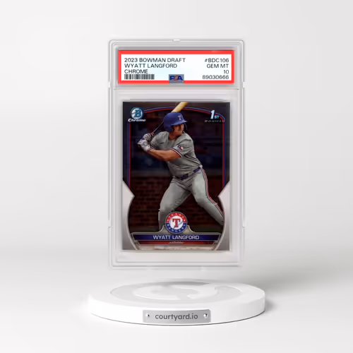2023 Bowman Draft #BDC106 Wyatt Langford - Chrome (PSA 10 GEM MINT)