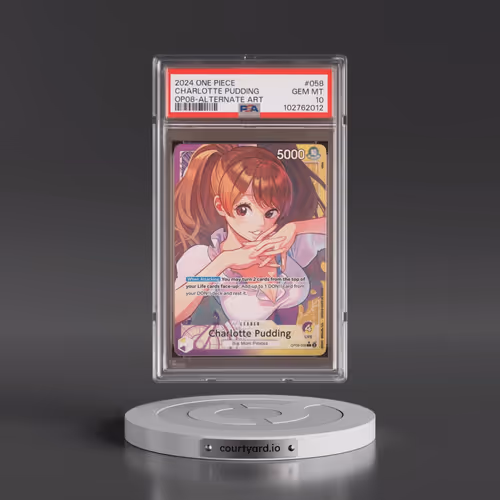 2024 One Piece OP08-Two Legends #058 Charlotte Pudding - Alternate Art (PSA 10 GEM MINT)