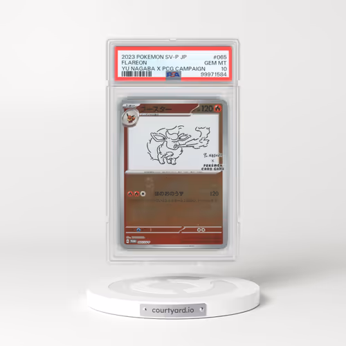 2023 Pokémon SV-P Promo #065 Flareon - YU Nagaba X Pokemon Card Game Campaign (PSA 10 GEM MINT)