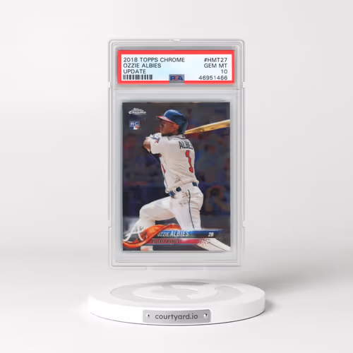 2018 Topps Chrome Update #HMT27 Ozzie Albies (PSA 10 GEM MINT)