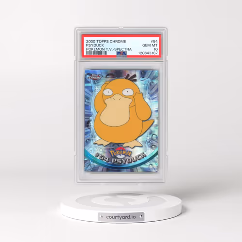2000 Topps Chrome Pokémon T.V. #54 Psyduck - Spectra (PSA 10 GEM MINT)