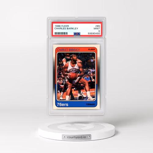 1988 Fleer #85 Charles Barkley (PSA 9 MINT)
