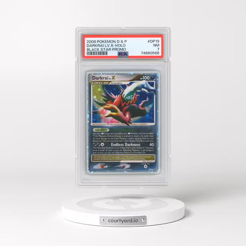 2008 Pokémon Diamond & Pearl Black Star Promo #DP19 Darkrai LV.X - Holo (PSA 7 NM)