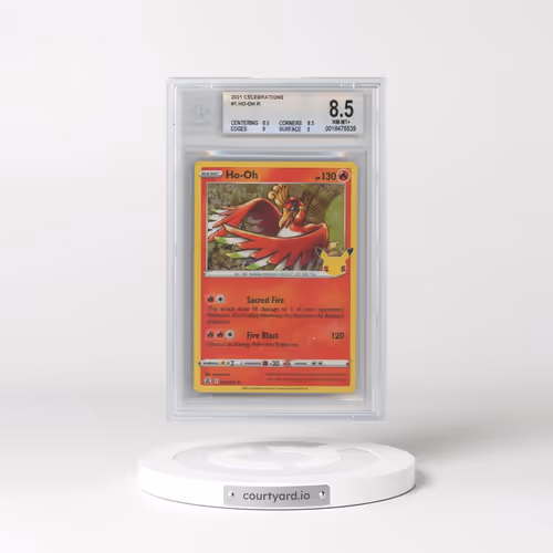 2021 Celebrations #001 Ho-Oh - Holo (BGS 8.5 NM-MT+)