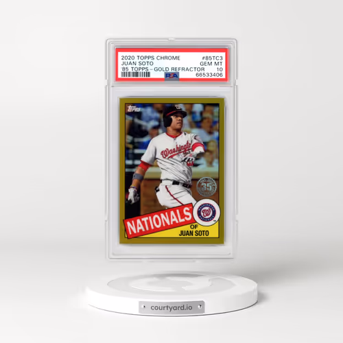 2020 Topps Chrome 1985 Topps #85TC3 Juan Soto - Gold Refractor (PSA 10 GEM MINT)