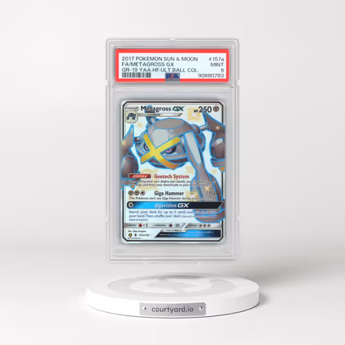 2017 Pokémon Sun & Moon Guardians Rising #157a Metagross GX 2019 Yellow A Alternate Art Hidden Fates Ultra Ball Collection