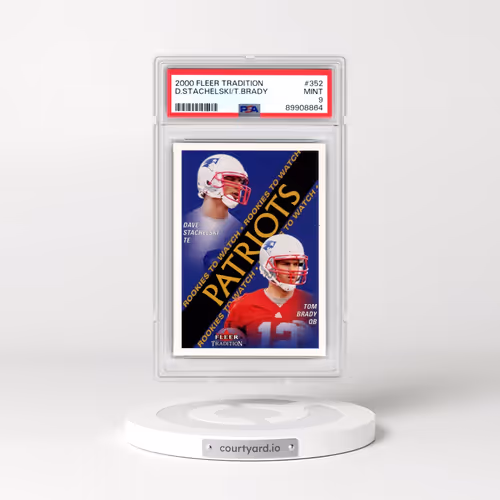 2000 Fleer #352 Dave Stachelski/Tom Brady (PSA 9 MINT)