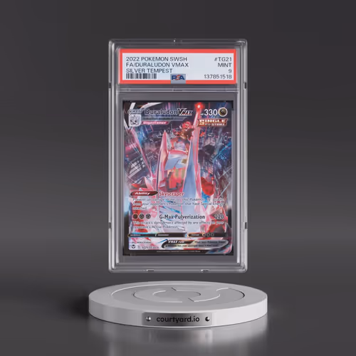 2022 Pokémon Sword & Shield Silver Tempest #TG21 Duraludon Vmax - Full Art (PSA 9 MINT)