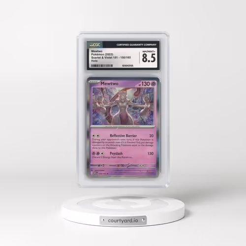 2023 Scarlet & Violet 151 - MEW EN #150/165 Mewtwo - Holo (CGC 8.5 NM-MT+)