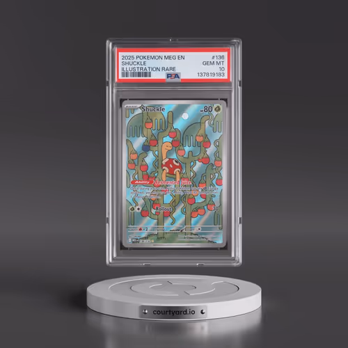 2025 Pokémon Meg EN-Mega Evolution #136 Shuckle - Illustration Rare (PSA 10 GEM MINT)