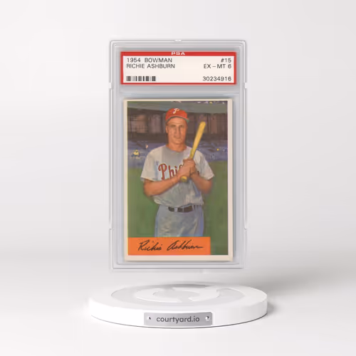 1954 Bowman #15 Richie Ashburn (PSA 6 EX-MT)