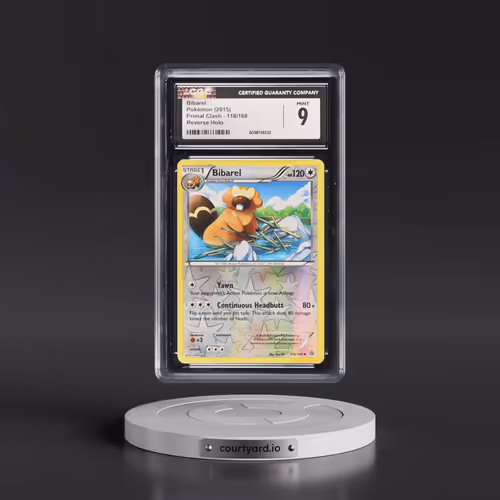 2015 Primal Clash #118/160 Bibarel - Reverse Holo (CGC 9 MINT)