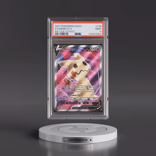 2021 Pokémon Sword & Shield Battle Styles #148 Mimikyu V - Holo Full Art (PSA 9 MINT)