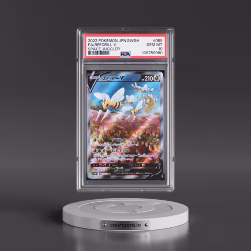 2022 Pokémon Sword & Shield Space Juggler #069 Beedrill V - Holo Full Art (PSA 10 GEM MINT)