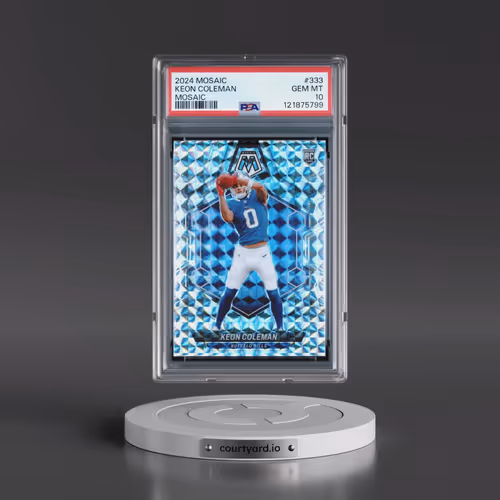 2024 Panini Mosaic #333 Keon Coleman - Mosaic (PSA 10 GEM MINT)