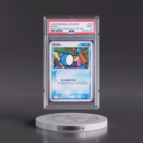 2004 Pokémon Rocket Gang Strikes Back #024 Marill - 1st Edition (PSA 9 MINT)