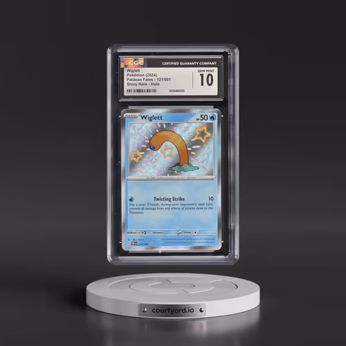 2024 Pokémon Paf EN-Paldean Fates #121 Wiglett - Shiny Rare (CGC 10 GEM MINT)