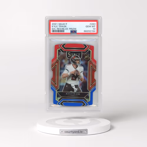 2021 Panini Select #263 Kyle Trask - Die-Cut Red/Blue Prizm (PSA 10 GEM MINT)
