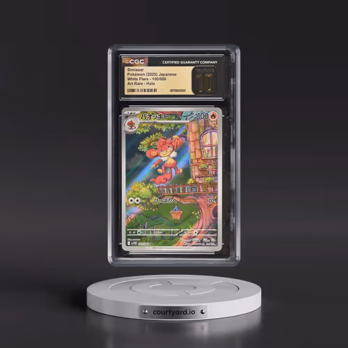2025 White Flare - sv11W #100/086 Simisear - Art Rare Holo (CGC 10 PRISTINE)
