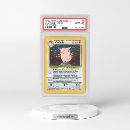 1999 Jungle #1 Clefable - Holo No Symbol (PSA 10 GEM MINT)