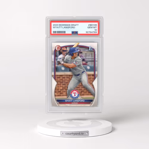 2023 Bowman Draft #BD106 Wyatt Langford (PSA 10 GEM MINT)
