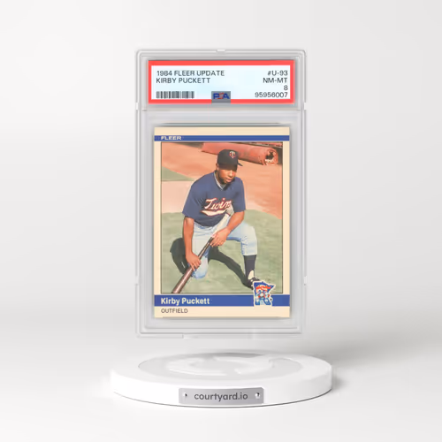 1984 Fleer Update #U-93 Kirby Puckett (PSA 8 NM-MT)