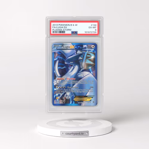 2013 Pokémon Black & White Plasma Storm #134 Lugia EX - Holo Full Art (PSA 6 EX-MT)